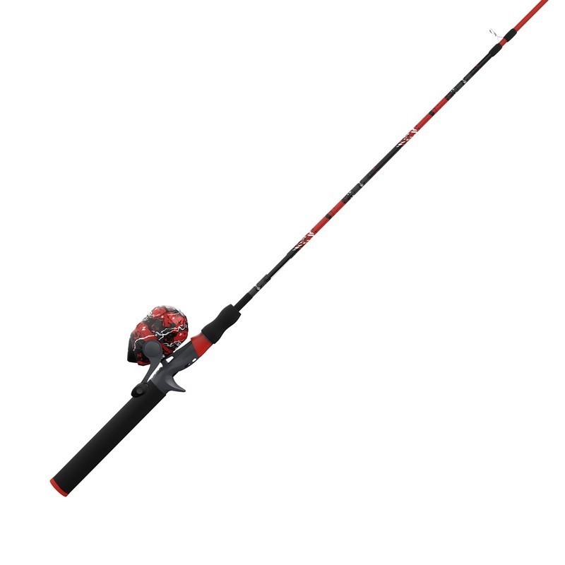 SPLASH Spincast Reel Rod Combo 6ft Medium Power Fishing Gear Bass Trout Catfish