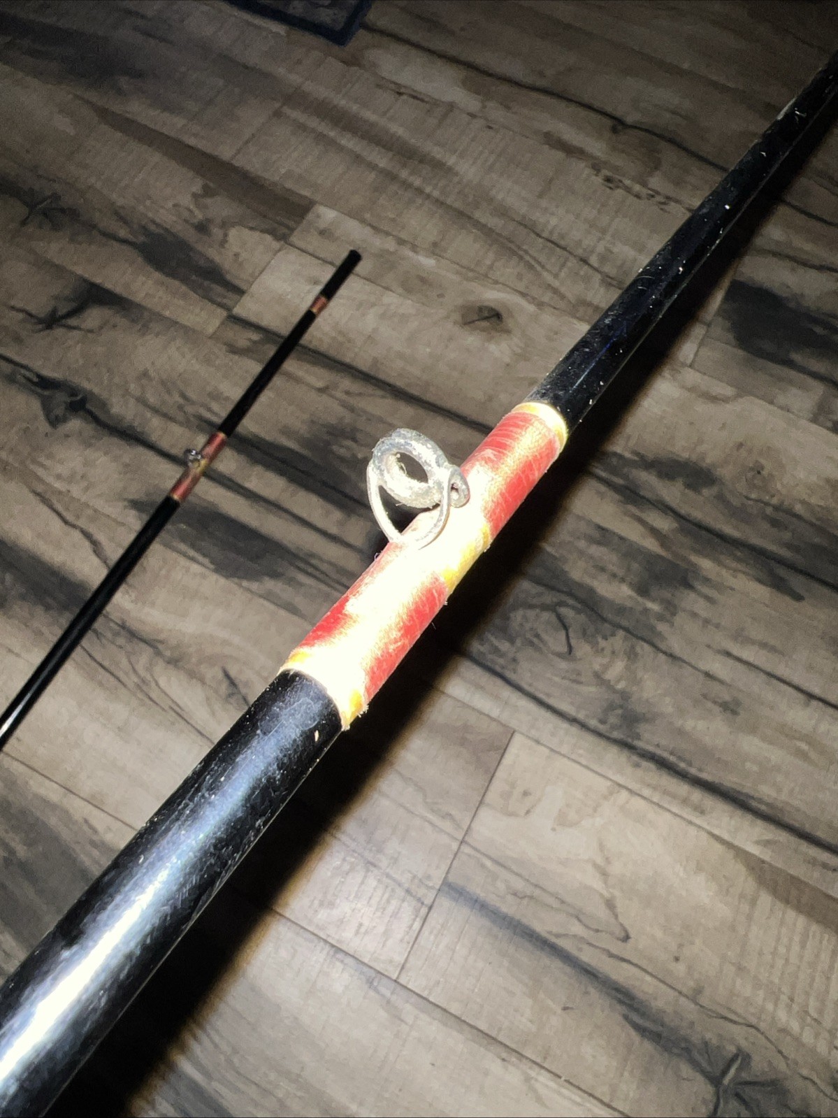 Vintage HARNELL 830 2pc Fishing Rod With Cork Handle 7’6” USA 20lb Line