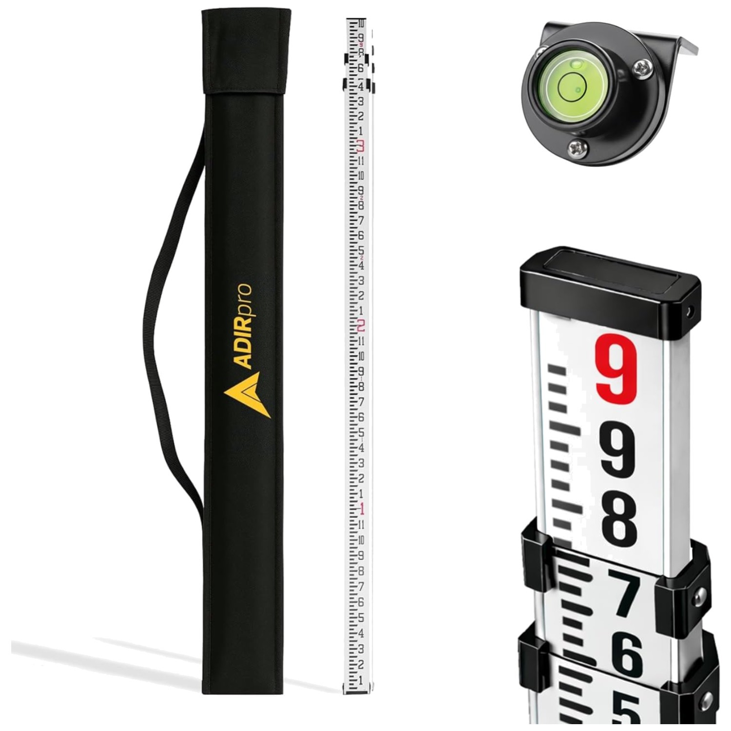 Lightweight Aluminum Grade Rod | 8th Foot Graduations
