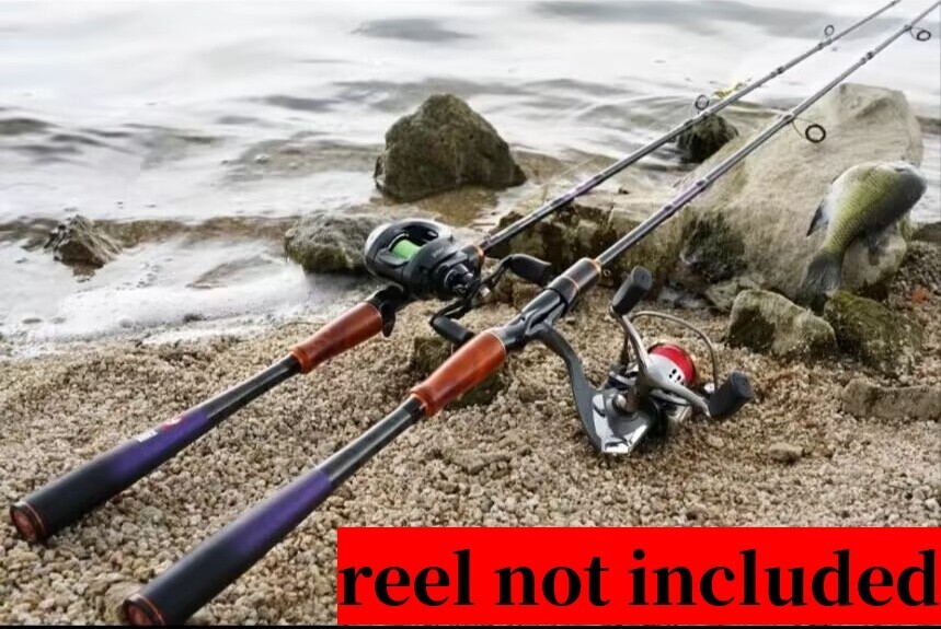 6 ft Trout Fishing Rods Carbon Fiber Spinning/casting Rod Carp 2 Sections Poles