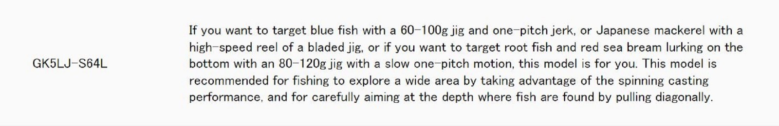 Major Craft 5G Giant Killing Series Spinning Rod GK5 LJ-S64L (3228)