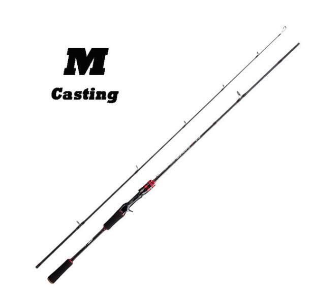 Fishing Rod 1.68M 1.8M Carbon Spinning/Casting Rod Trout Lure Travel Pole M/L/MH