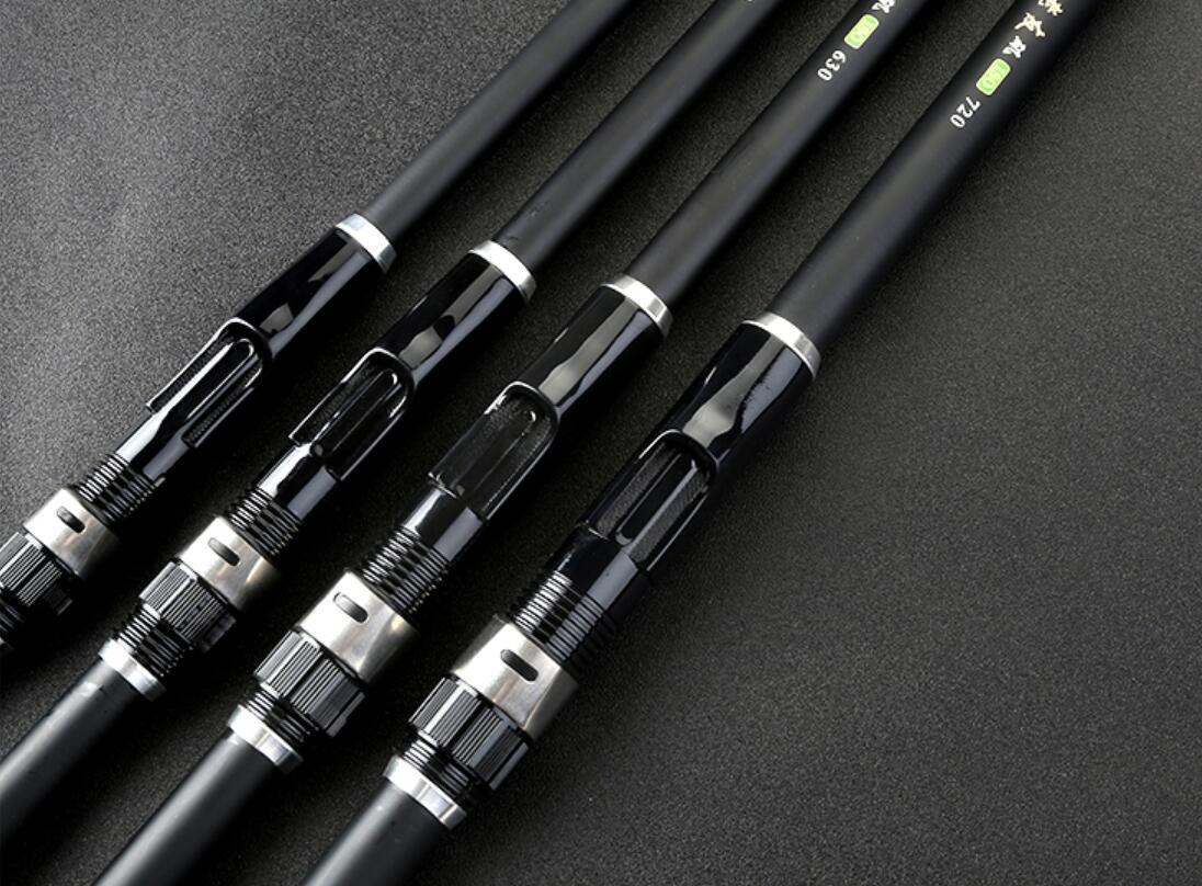 Fishing Rod Portable Rock 2.4m-6.0m Carp Rod Telescopic Sea Spinning Carbon Pole