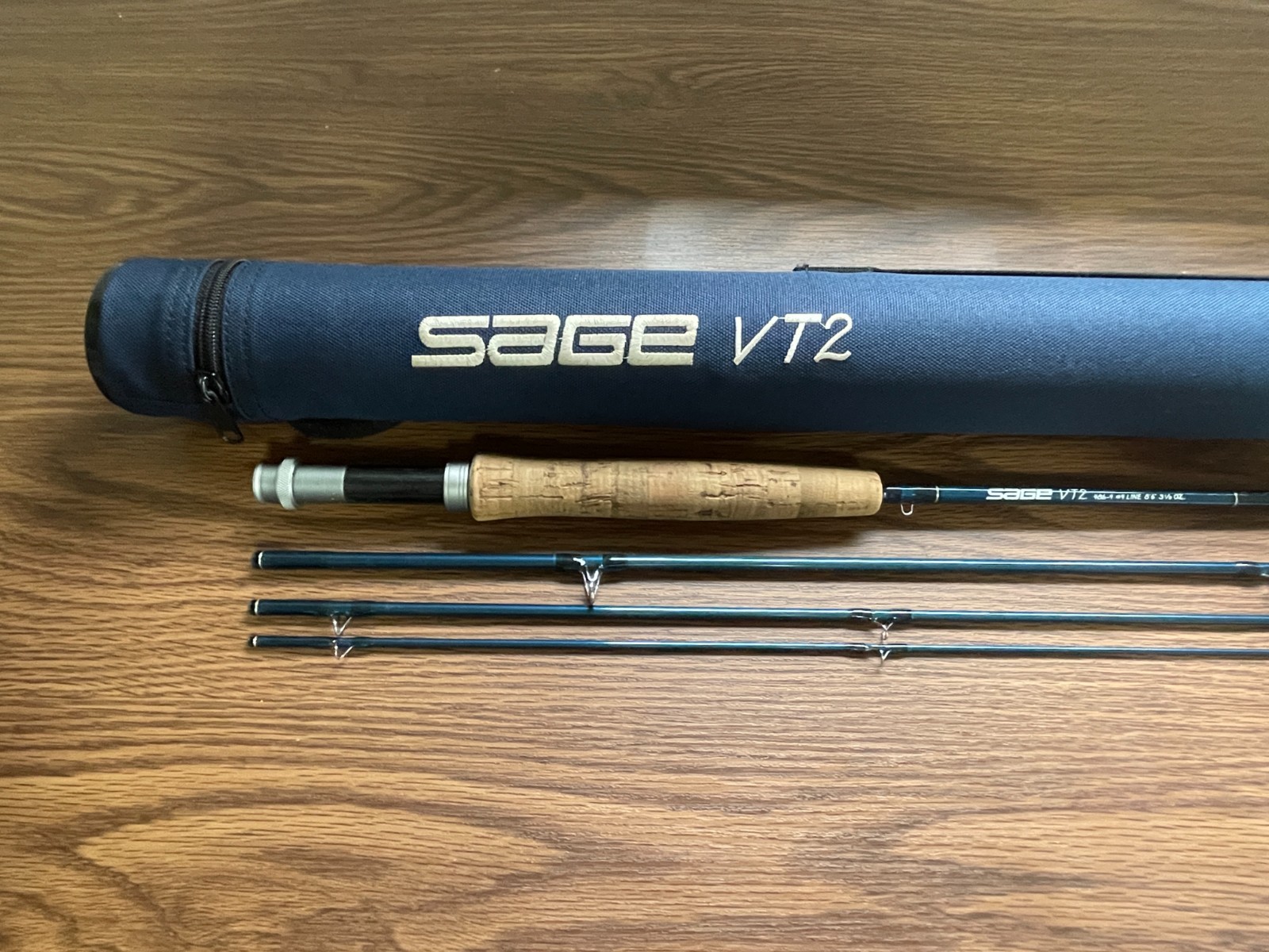 Sage VT2 486-4 #4wt 8’6″ 3-1/8oz Bule Tube 4p Used Fly Fishing Rods from Japan