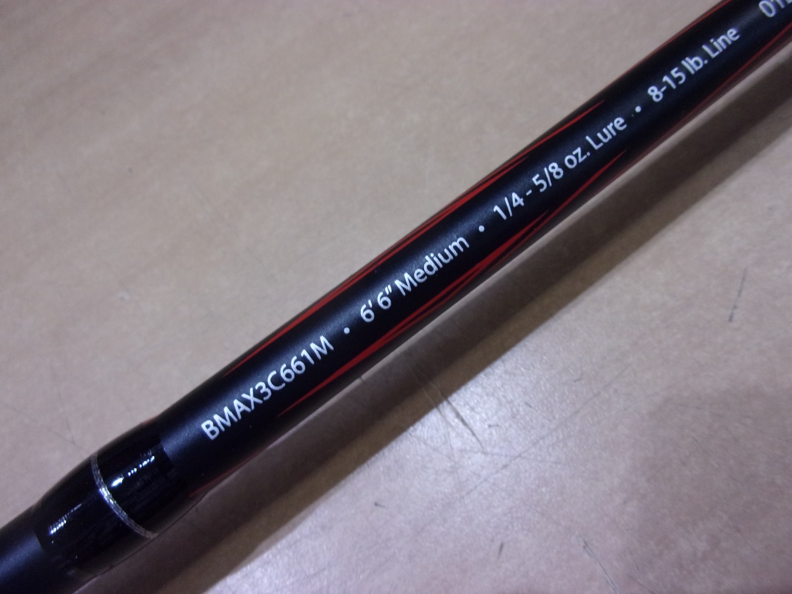 ABU GARCIA BLACK MAX CASTING ROD 6 foot 6 inch Medium power