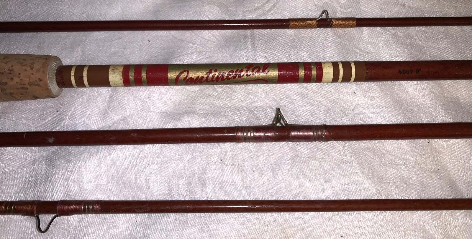 2 Fishing Rods Continental 4607 8′ Airex Air Glass 7′