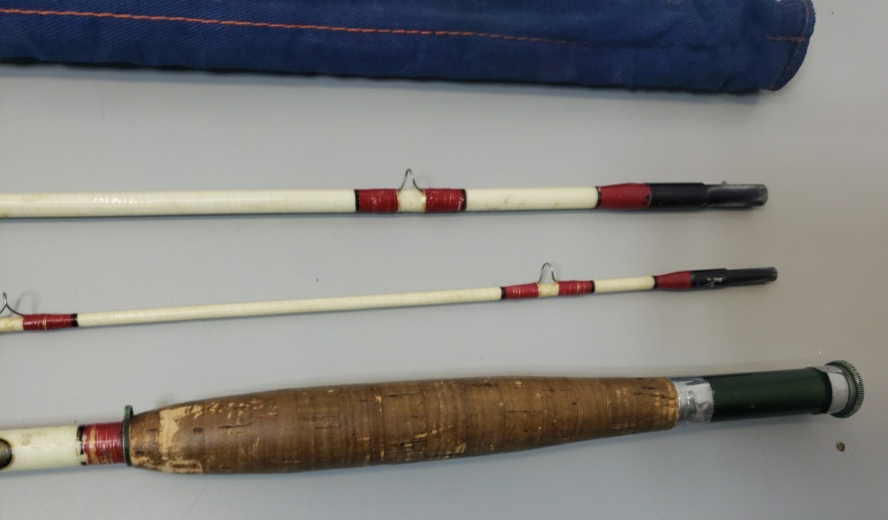 Vintage Shakespeare Wonderod Fly Fishing Rod Howald #1380T-FJC 8’6″ w/ case