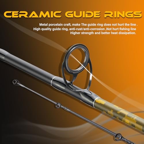 2-Piece Carbon/Glass Composite Spinning & Casting Fishing Rods