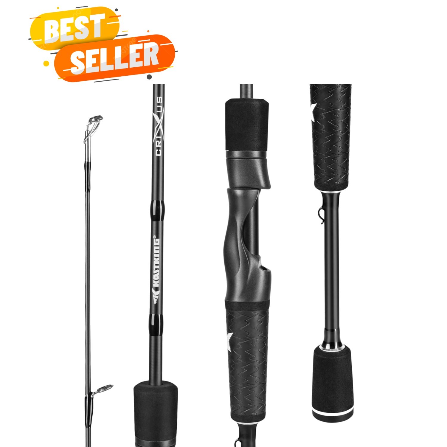 Crixus Fishing Rods,IM6 Graphite Spinning Rod & Casting Rod W/Zirconium Oxide…