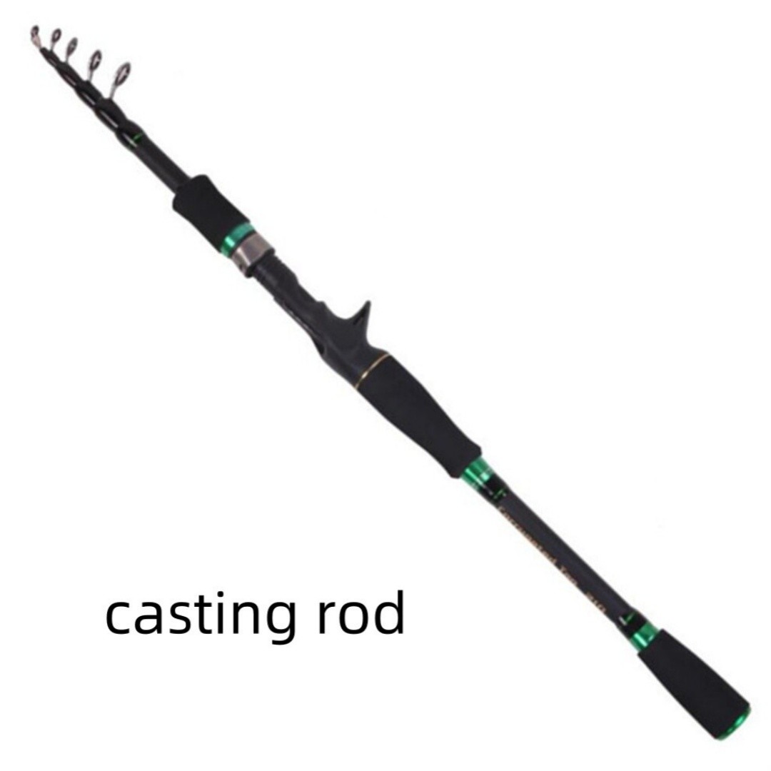 1.8M-2.7M Telescopic Fishing Rods Carbon Fiber Ultralight Spinning Casting Rods
