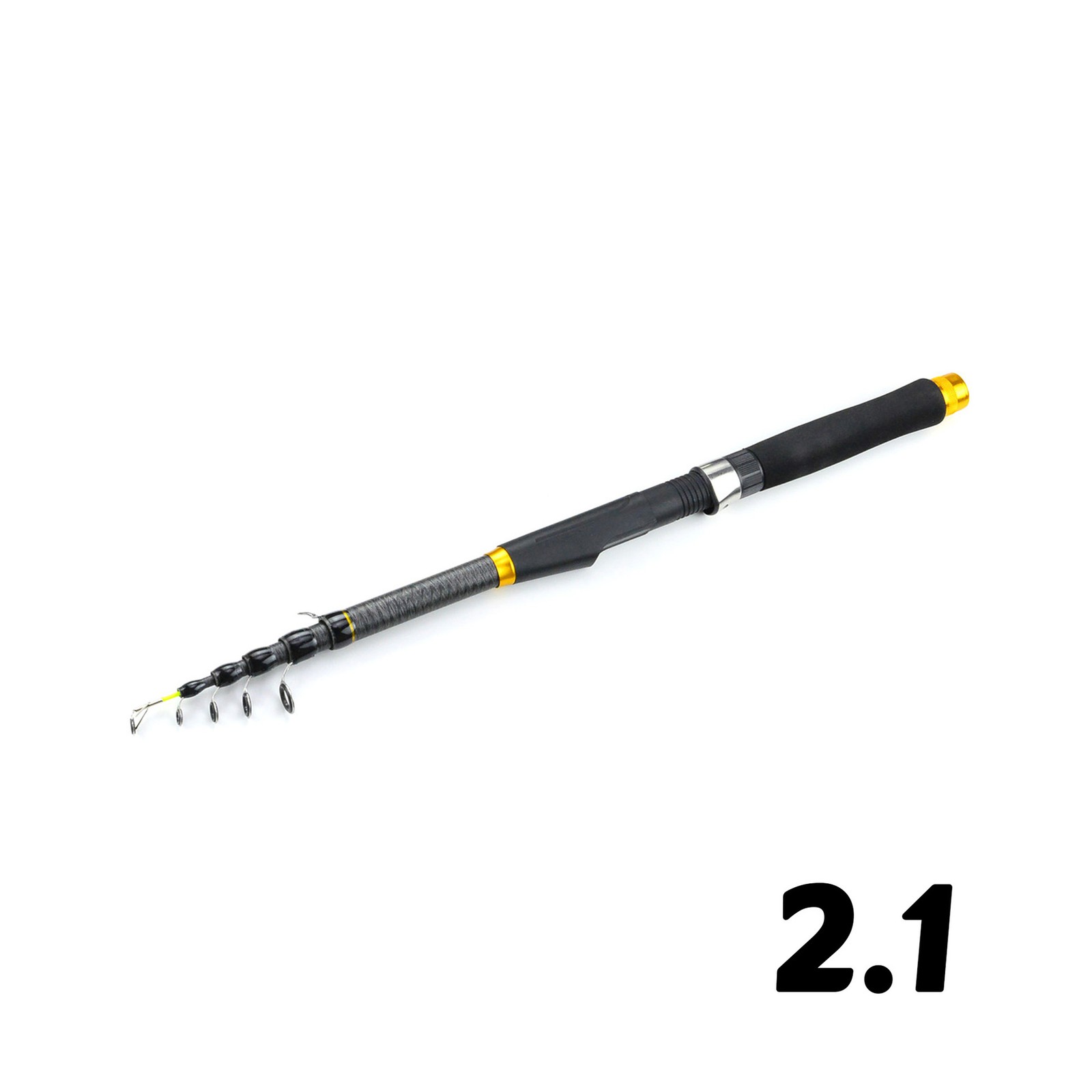 Heavy Duty Telescopic Fishing Rod Pole Sea Saltwater Freshwater 1.8m-3.6m