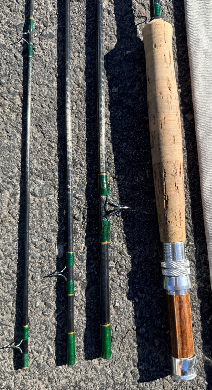 Cortland “Precision I” 4 pc Fly Fishing Rod. 8’ W/ Cabela’s Tube ,Sock & Cover