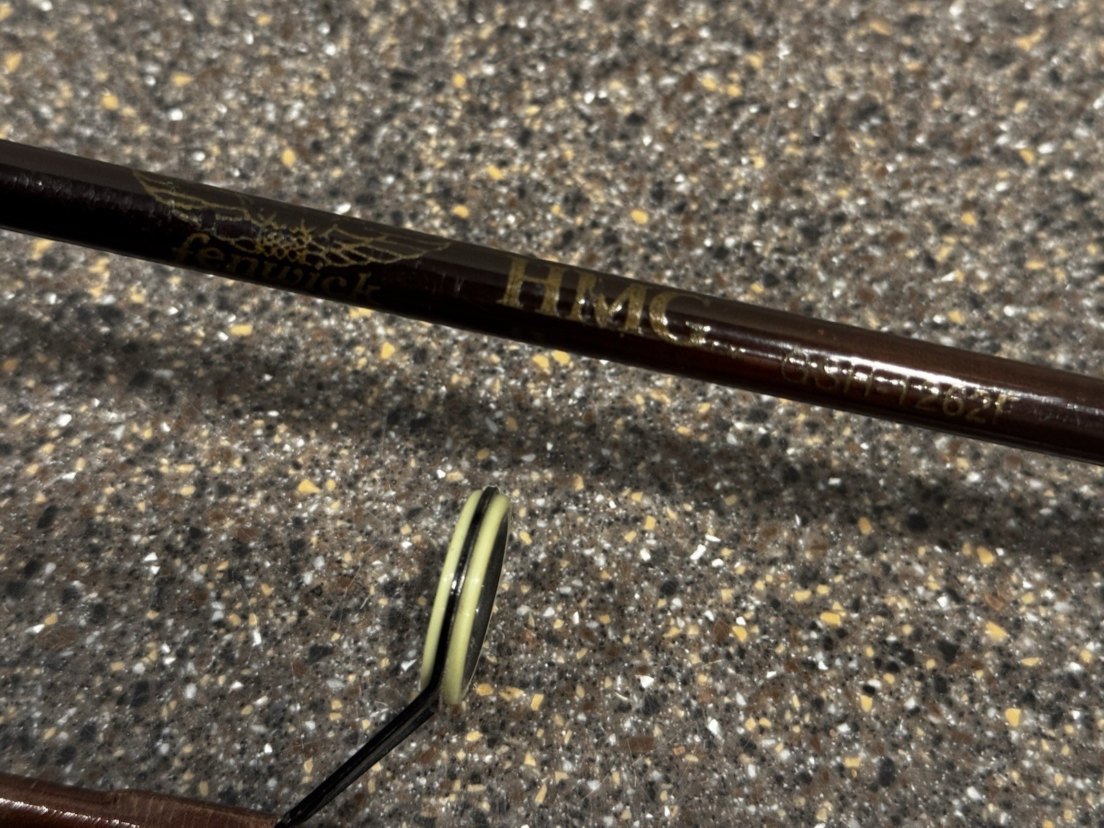 Vtg RARE Fenwick HMG GSH-1262F 10’6” 2Pc Graphite Spinning Rod Fuji USA 10.5’