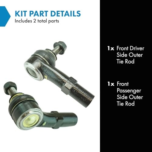 Front Outer Tie Rod Set 2 Piece for 2007-2021 Volkswagen Jetta 2009 PSA55587