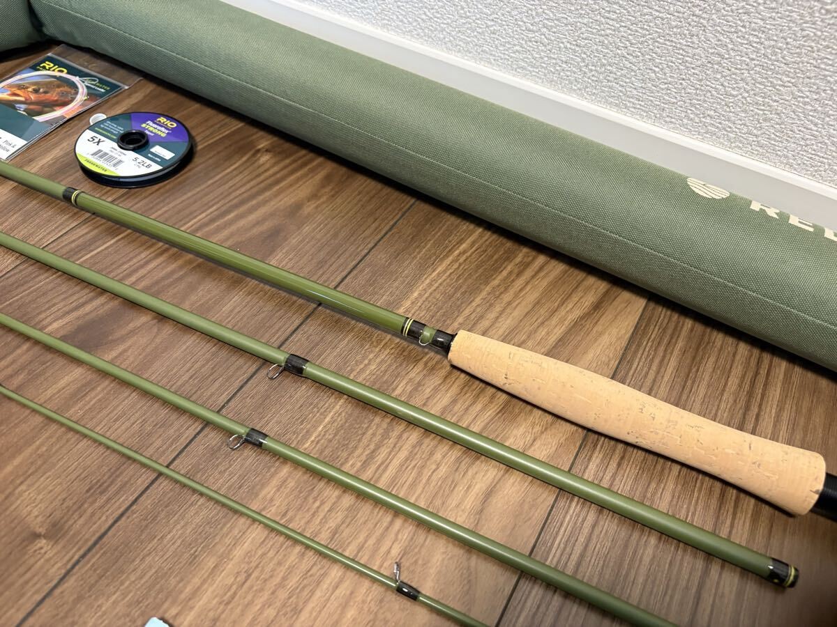 [Unused] Redington Field Kit Euro Nymgh 3100-4 Beginner Set 10ft #3 Fly Rod