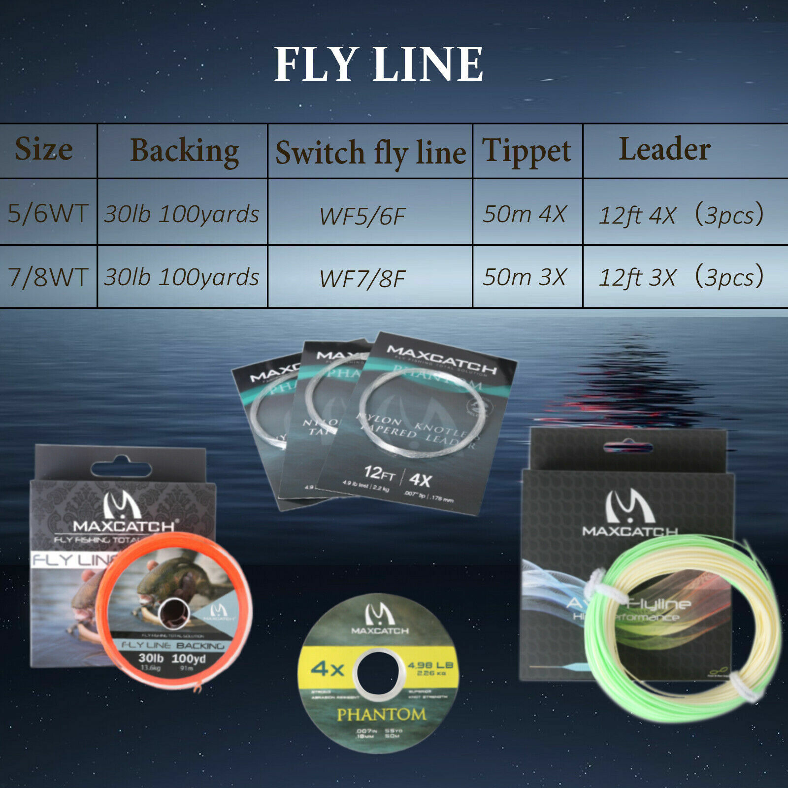 Switch Fly Rod Combo, 5/6/7/8wt Fishing Rod, Reel, Line, Box, Flies Whole Combo