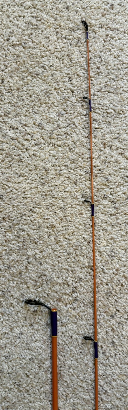 ***RARE*** Orange Glass Kencor “Magnaglas” XL-2 UL Trout (2) Piece Fishing Rod