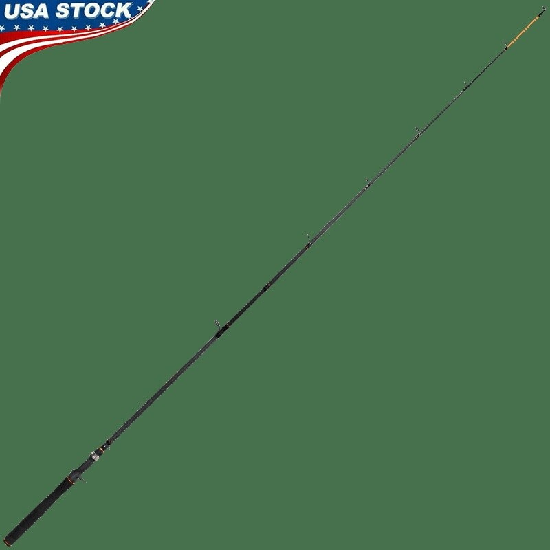 Durable Grit Stick Casting Fishing Rod 2-Piece Graphite Medium Heavy Action New