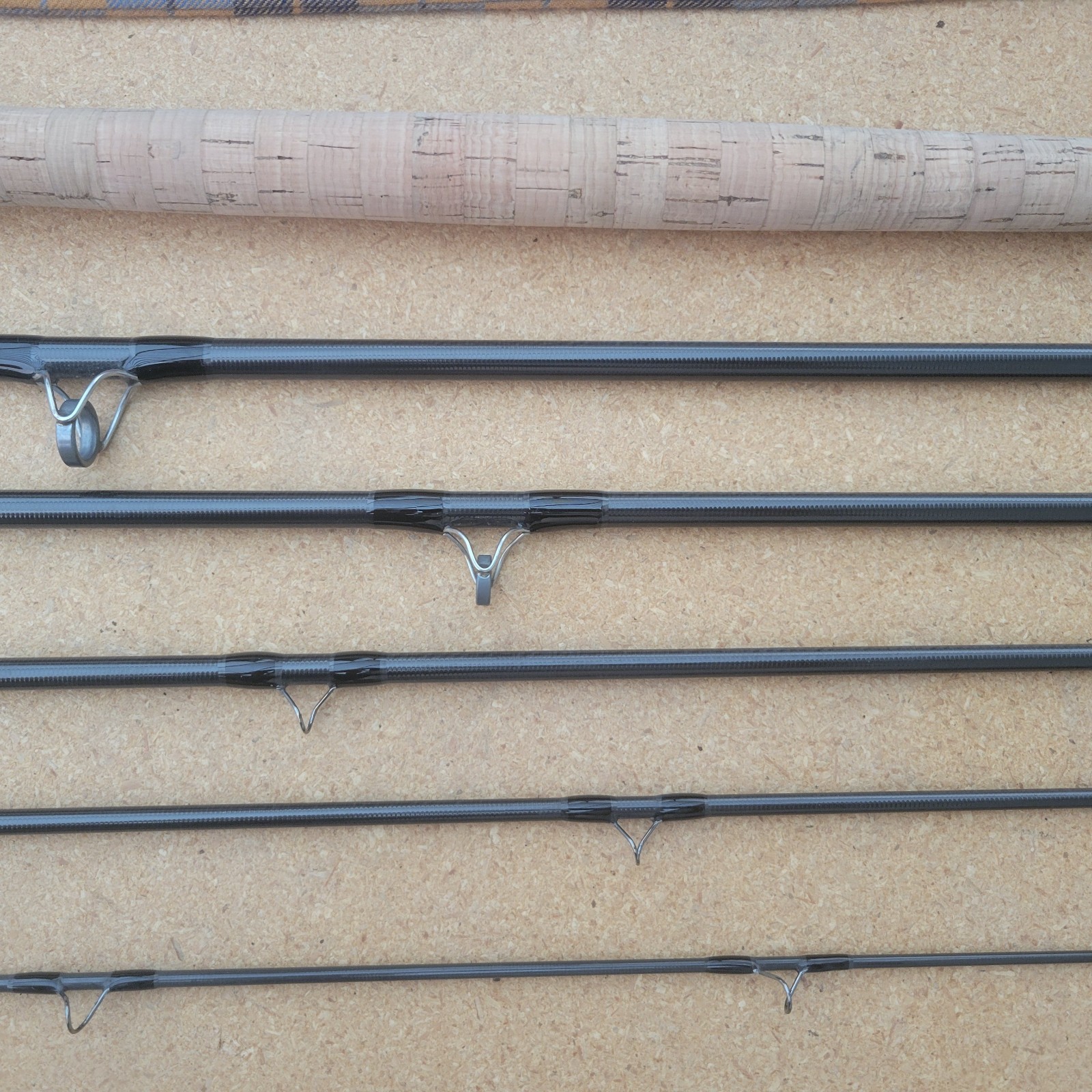 R.B. Meiser Highlander S2H14079CX-6 / 14′ 8wt 6pc EVE Travel Spey Fly Rod w Tube