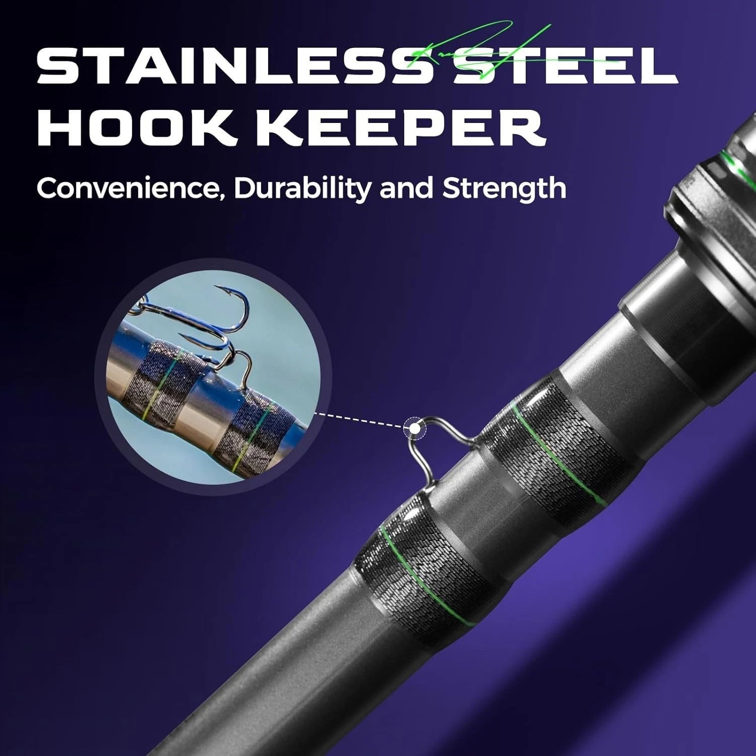 M1 Pike Heavy Fishing Rod Musky Rod 2-Piece Casting Rod with 30+24T Carbon Se…