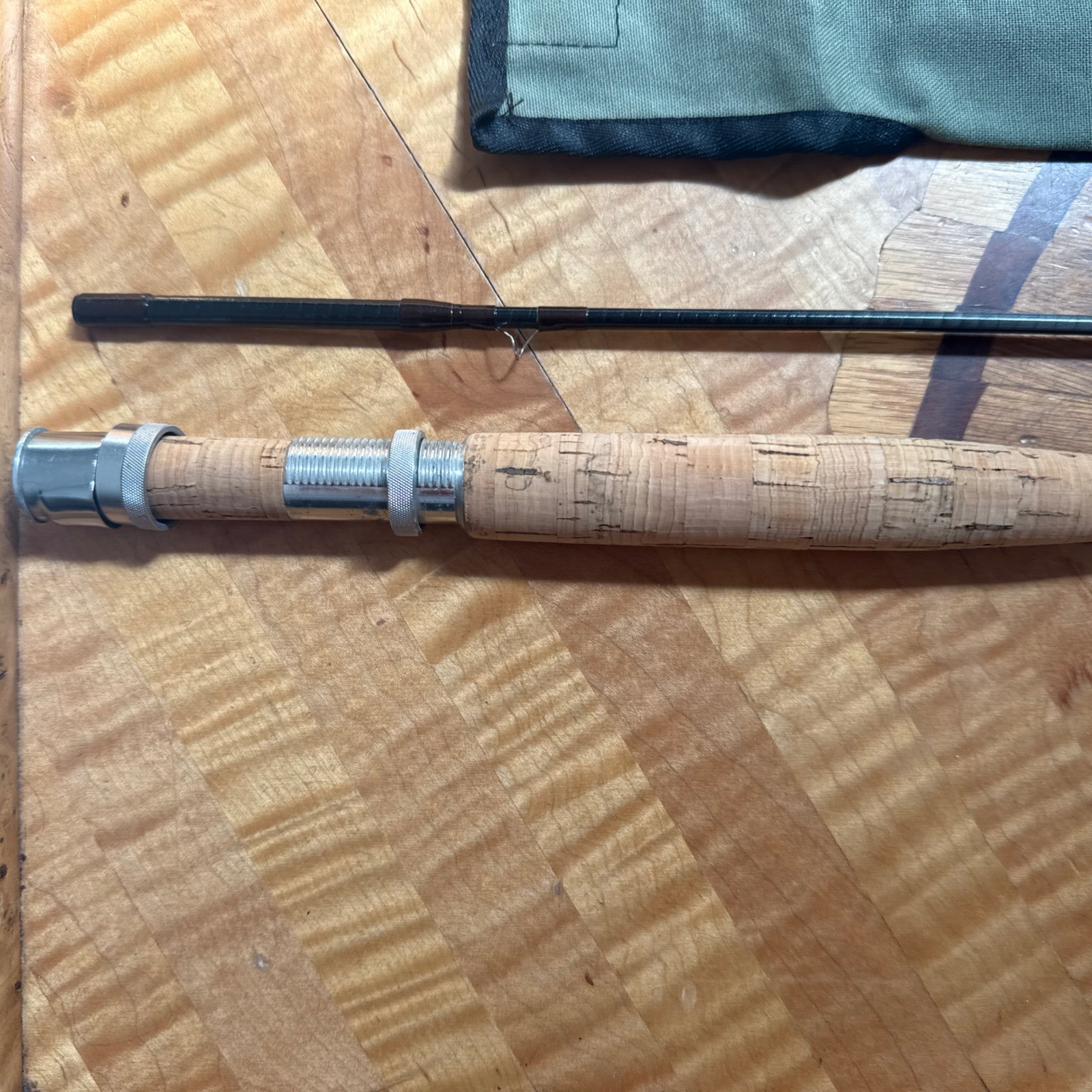 Vintage ORVIS Graphite TROUT 7’6” 6wt Fly rod with Tube, Canvas Sock Excellent!
