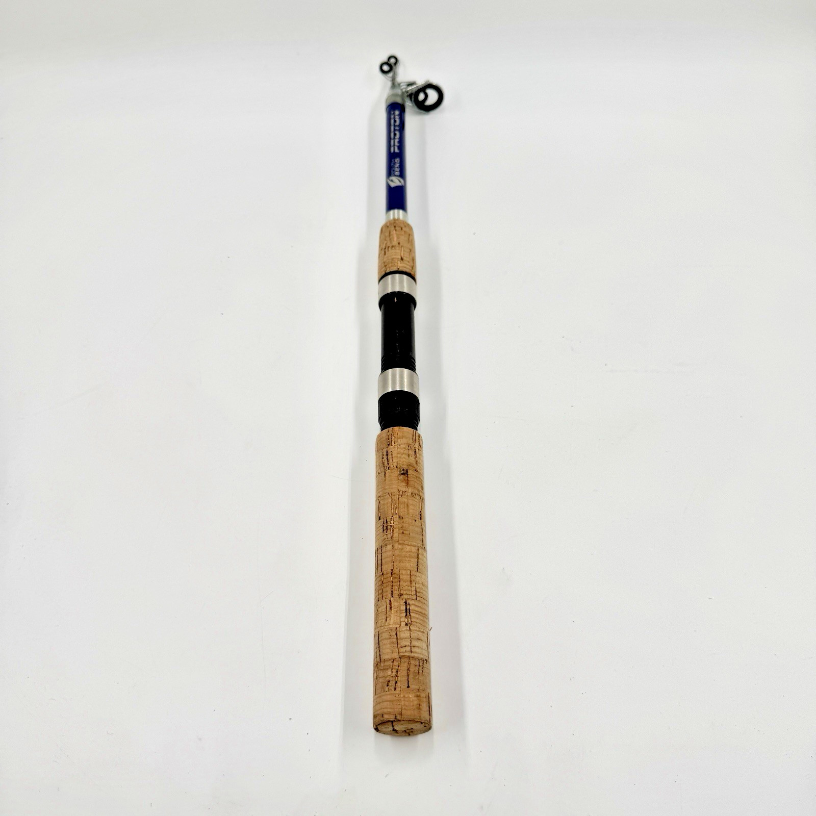 South Bend Proton Telescopic Fishing Rod Blue Collapsible Travel Spinning Pole 6