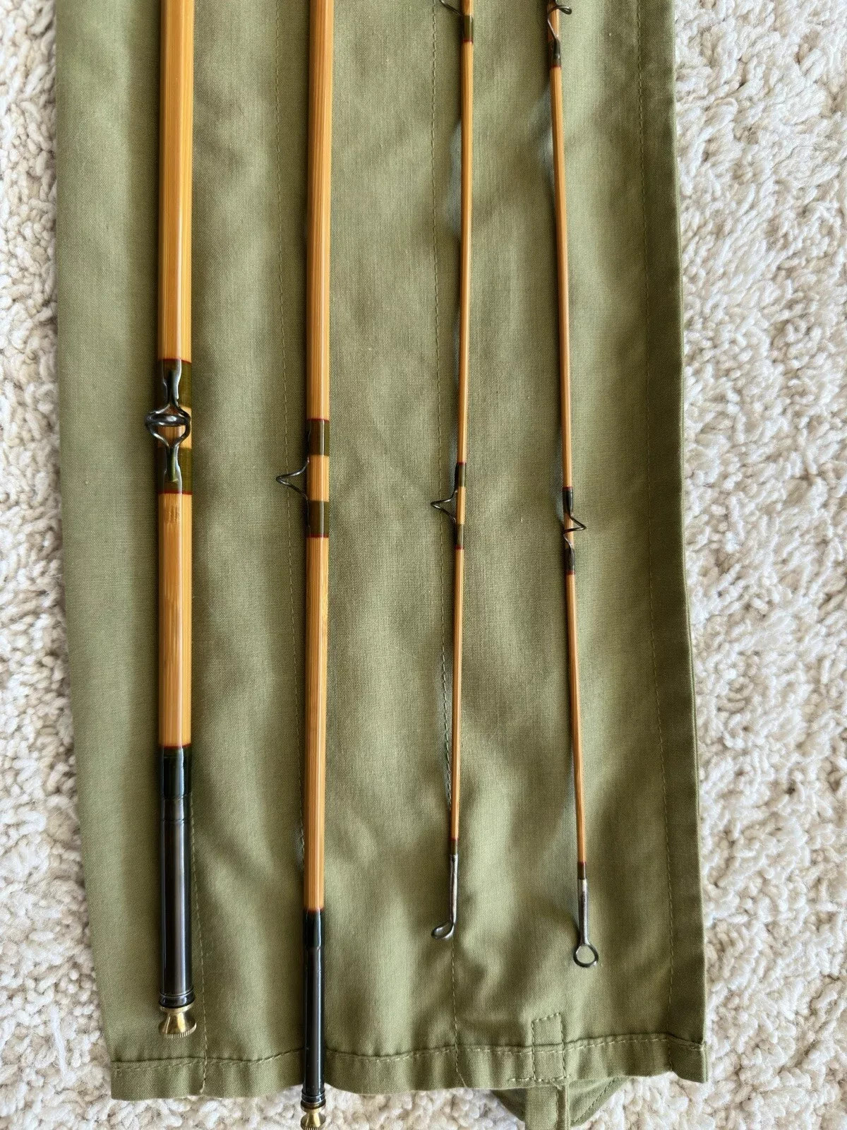 Excellent Aroner Spring Creek 3/2 6W 7 1/2ft Bamboo Fly Rod