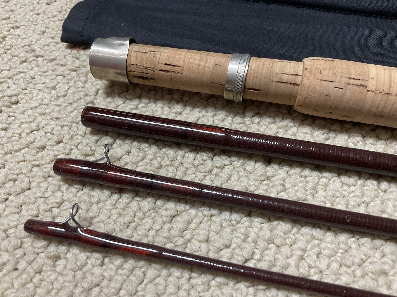 Vintage Scott F794/4 Fly Rod 7’10” 4wt 4pc Brown Fiberglass **NICE**