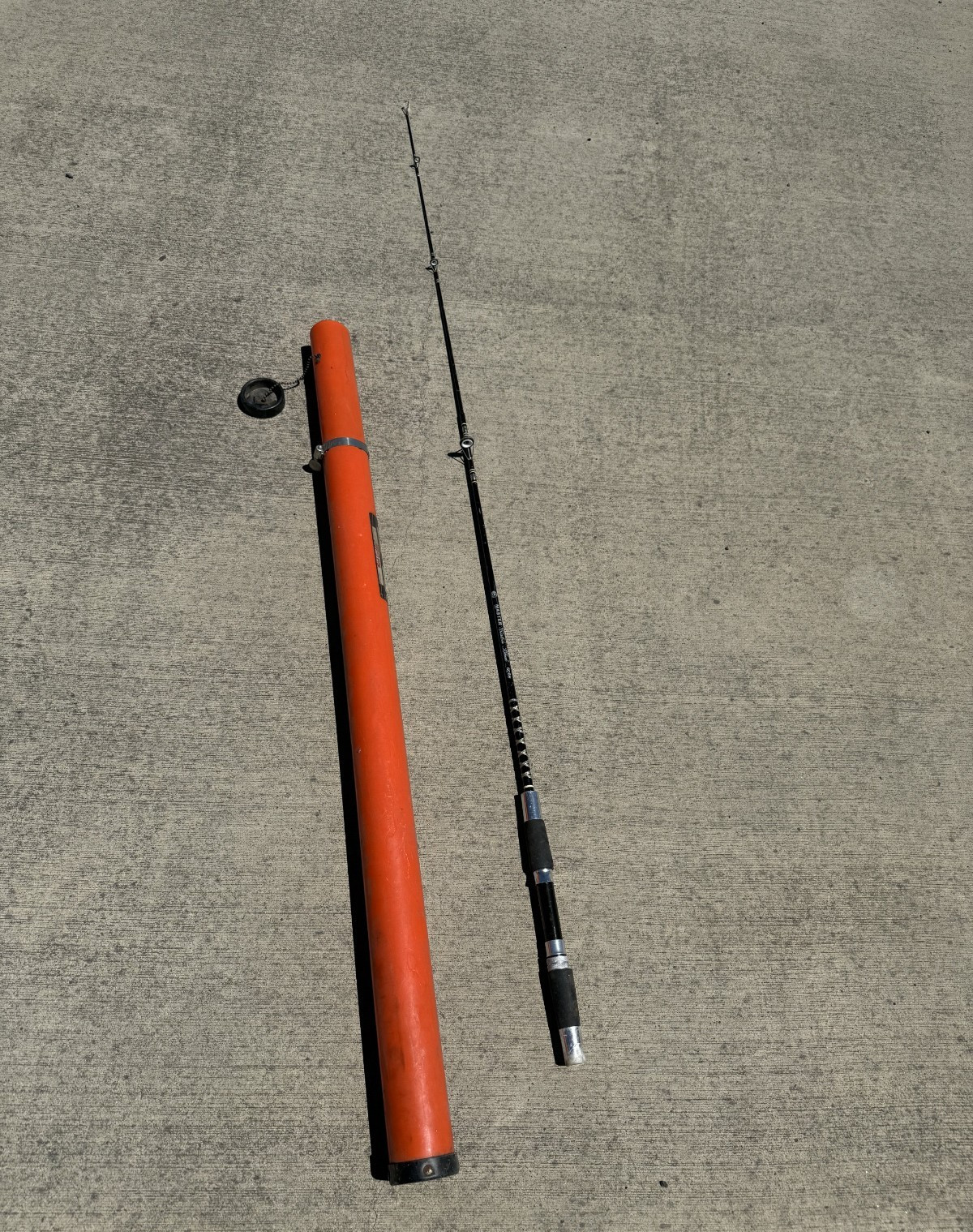 Vintage Master Fishing Tackle Corp. Custom Black 6056 2-Piece 5′ Fishing Rod