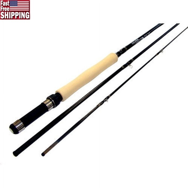 Silverstream 8FT Fly Fishing Rod 5/6 WT 3 Piece Durable Trout Bass Panfish New