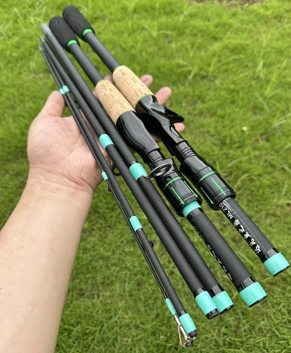 Casting Spinning Lure Fishing Rod Solid ML Tip 1.8/2.1m Ultralight Trout Jigging