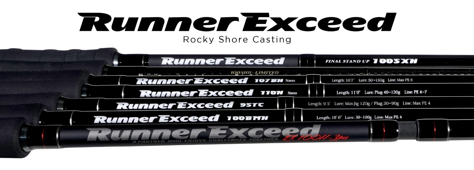 Ripple Fisher Runner Exceed 100BMH Bait Model Shore Casting Fishing Rod