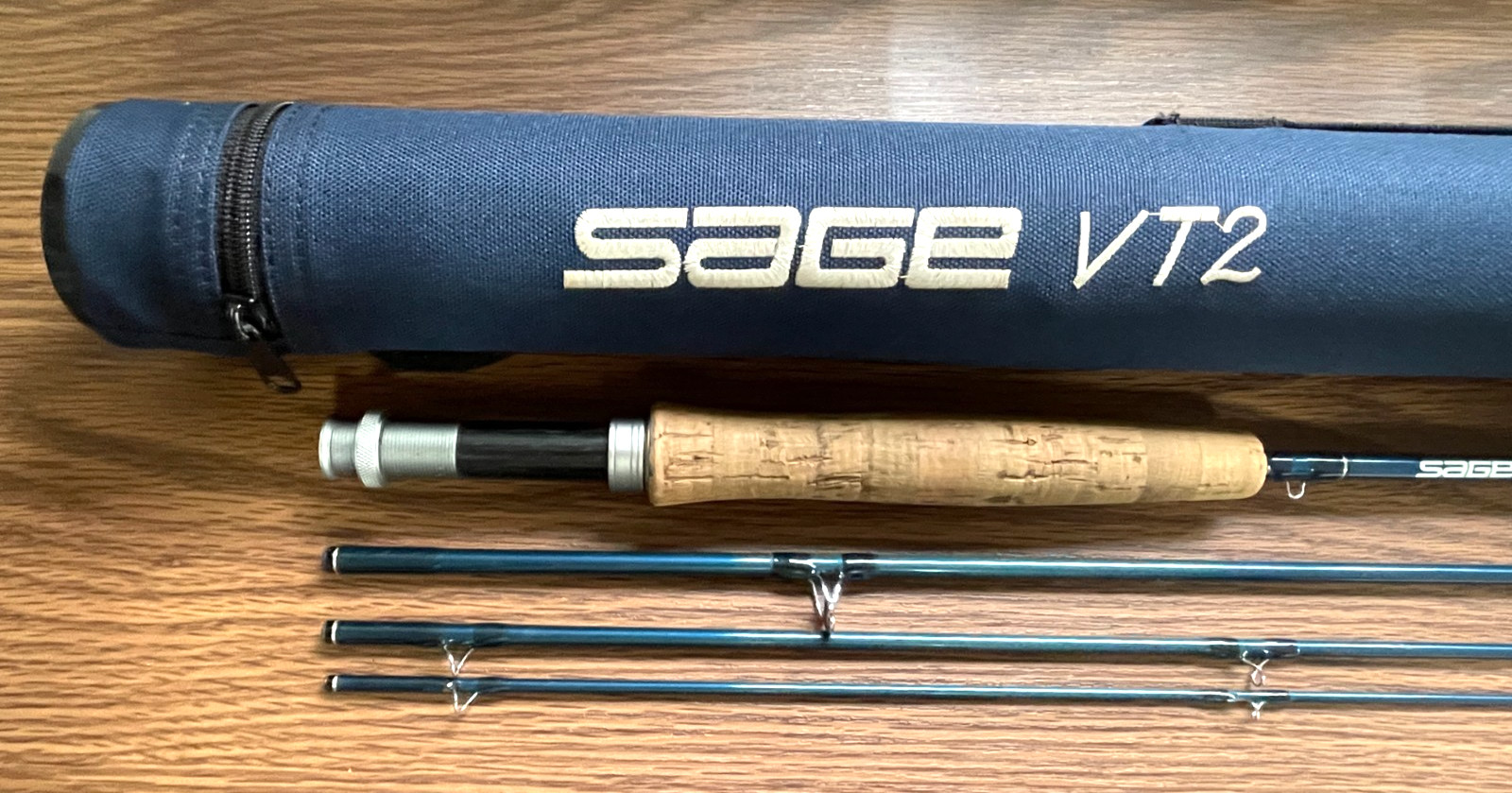 Sage VT2 486-4 #4wt 8’6″ 3-1/8oz Bule Tube 4p Used Fly Fishing Rods from Japan