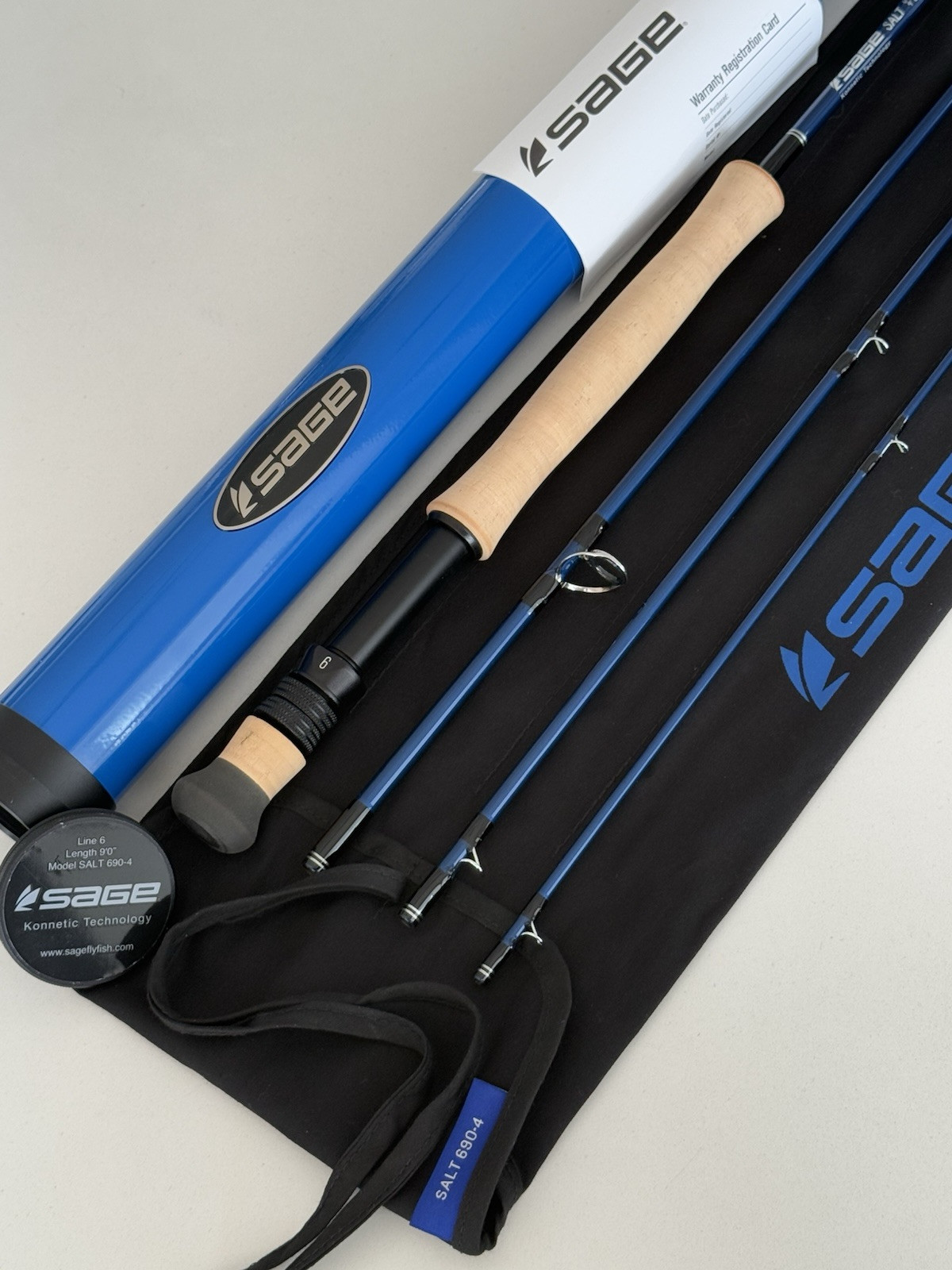 **BEAUTIFUL** 🔥 SAGE SALT 6wt. 9’ft~4pc FlyRod!! 🔥~MINT~🔥