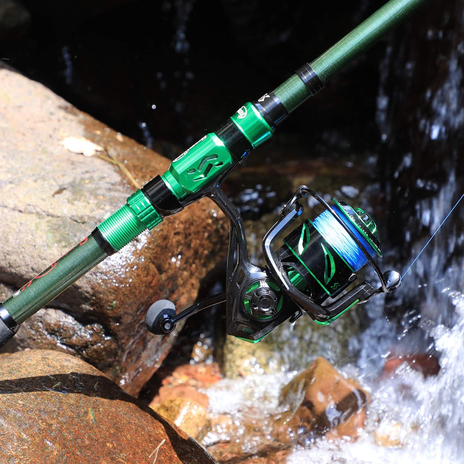 Telescopic Fishing Rod Carbon Fiber Travel Bass Trout Freshwater Saltwater 7.9ft