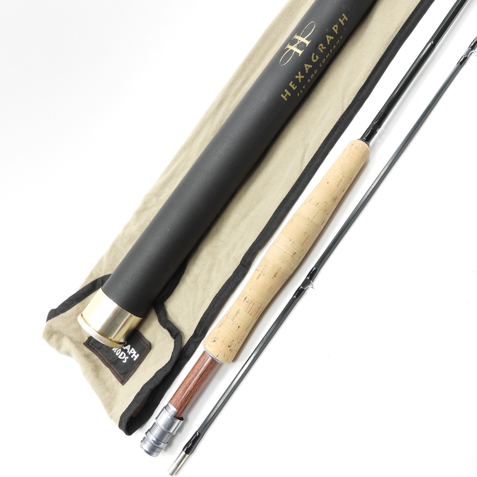 “Hexagraph” Fly Fishing Rod. 7’ 6”. 4-5wt. W/ Tube & Sock.