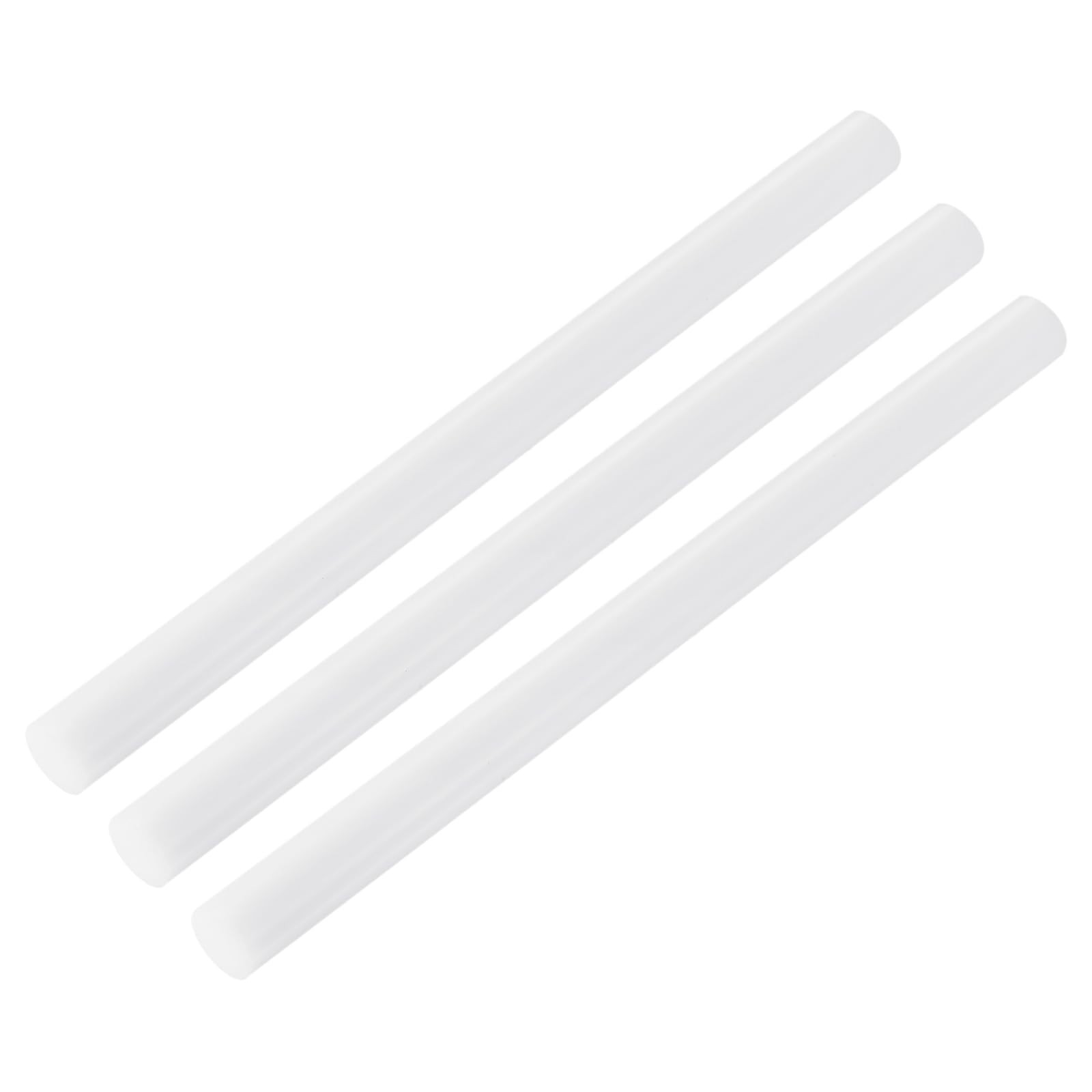3 Pack ABS Plastic Rod, 20mm x 300mm, White Round Solid Bar, DIY Model Making