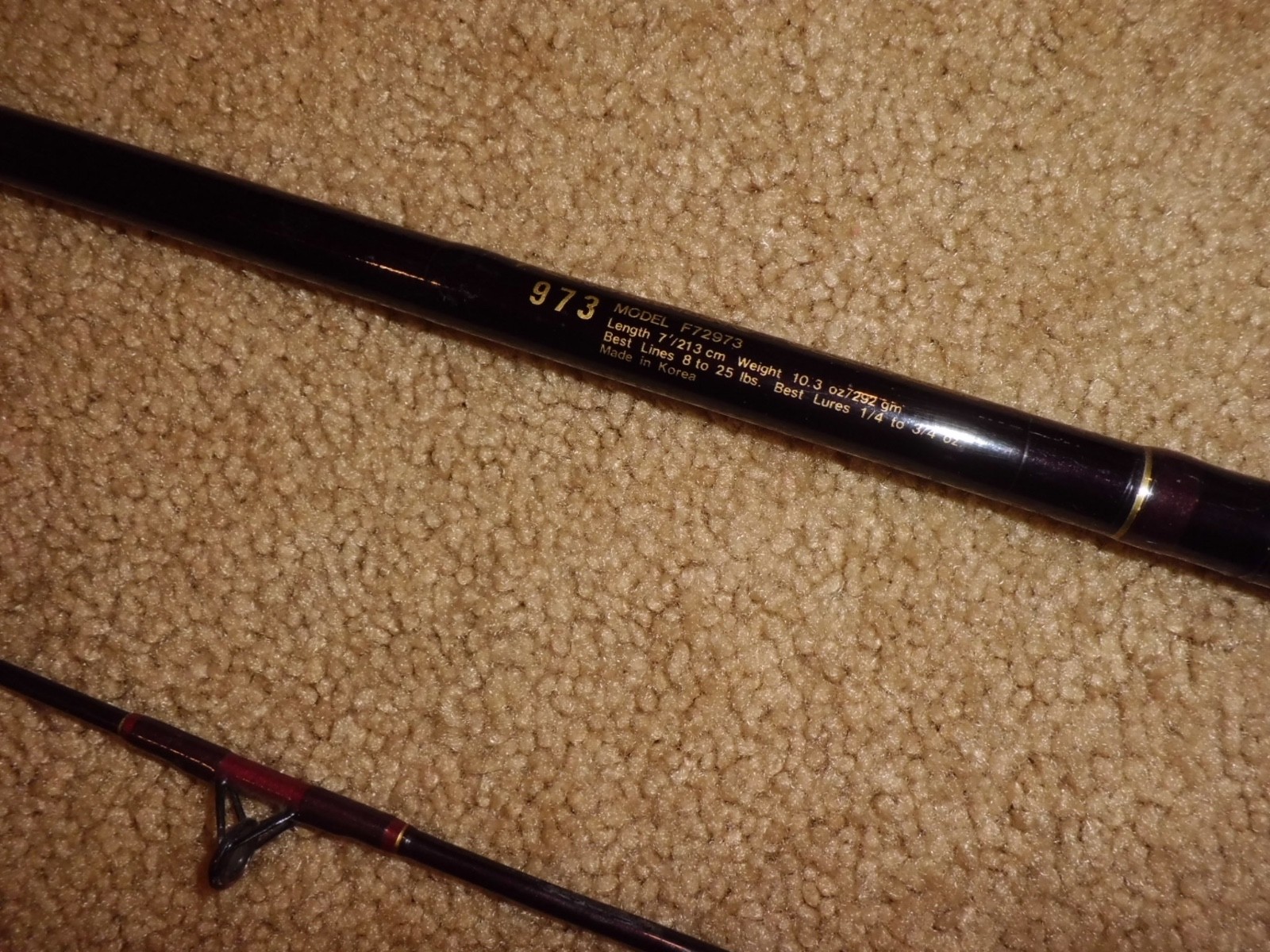 Vintage BROWNING Silaflex 973 Model F72973 Spinning 7’6″ Rod- 8-25 lb test