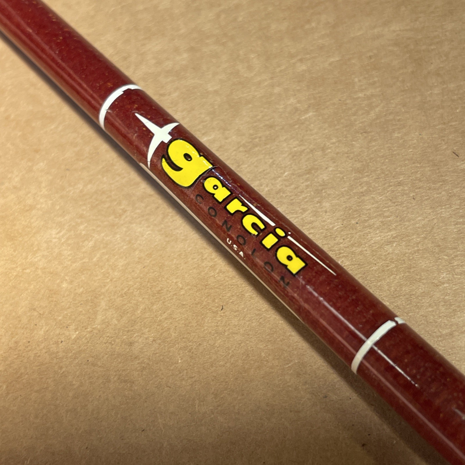 Garcia Conolon Fiberglass Spinning Rod 6.5’ Excellent 4-10 Lbs Light Action USA