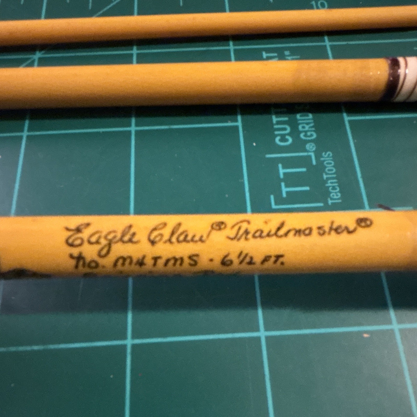 Vintage Eagle Claw Trailmaster MTMS 6 1/2ft 4pc Spinning Rod Cork Handle