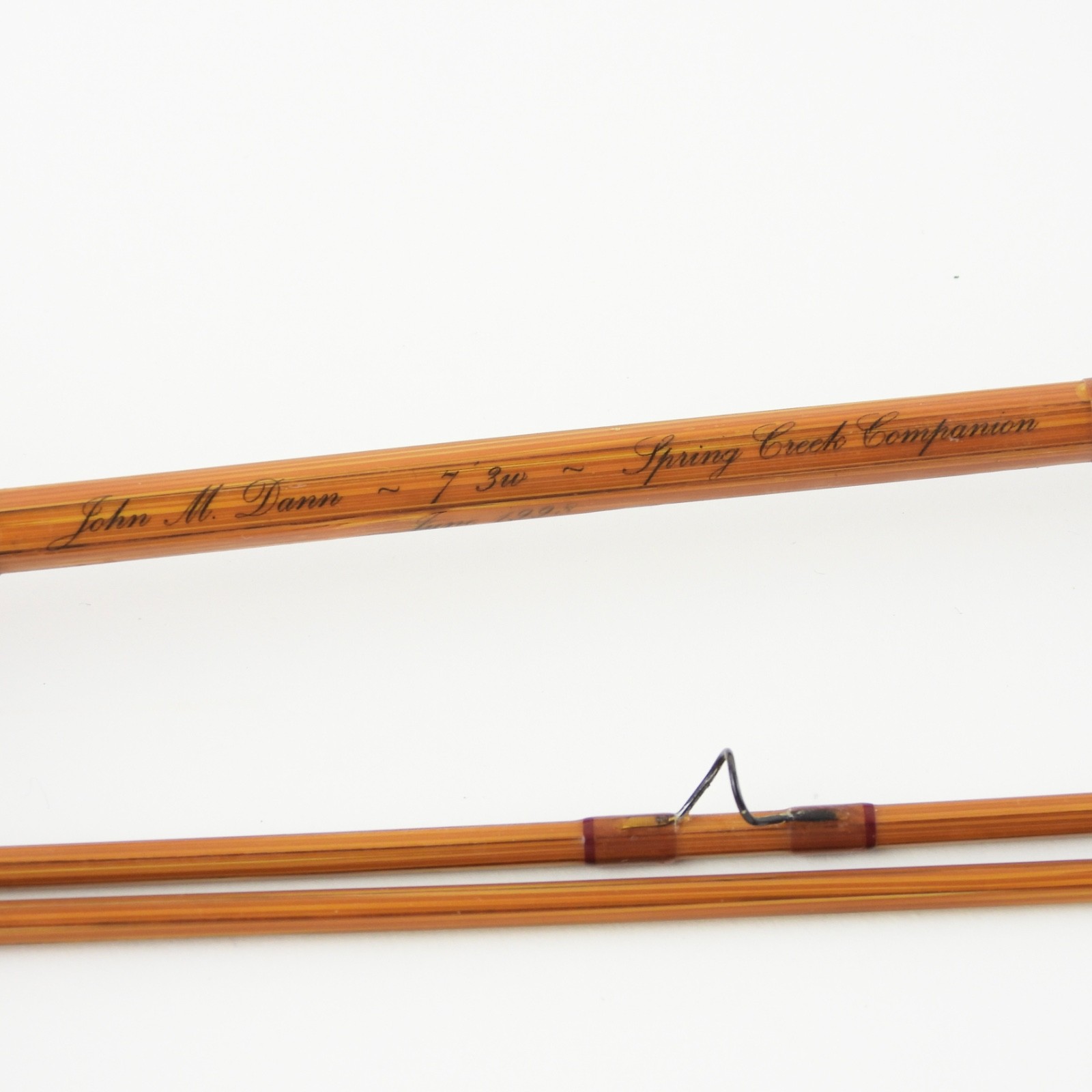 Jon M. Dann “Spring Creek Companion” Bamboo Fly Rod. 7’. 3wt. W/ Tube & Sock.