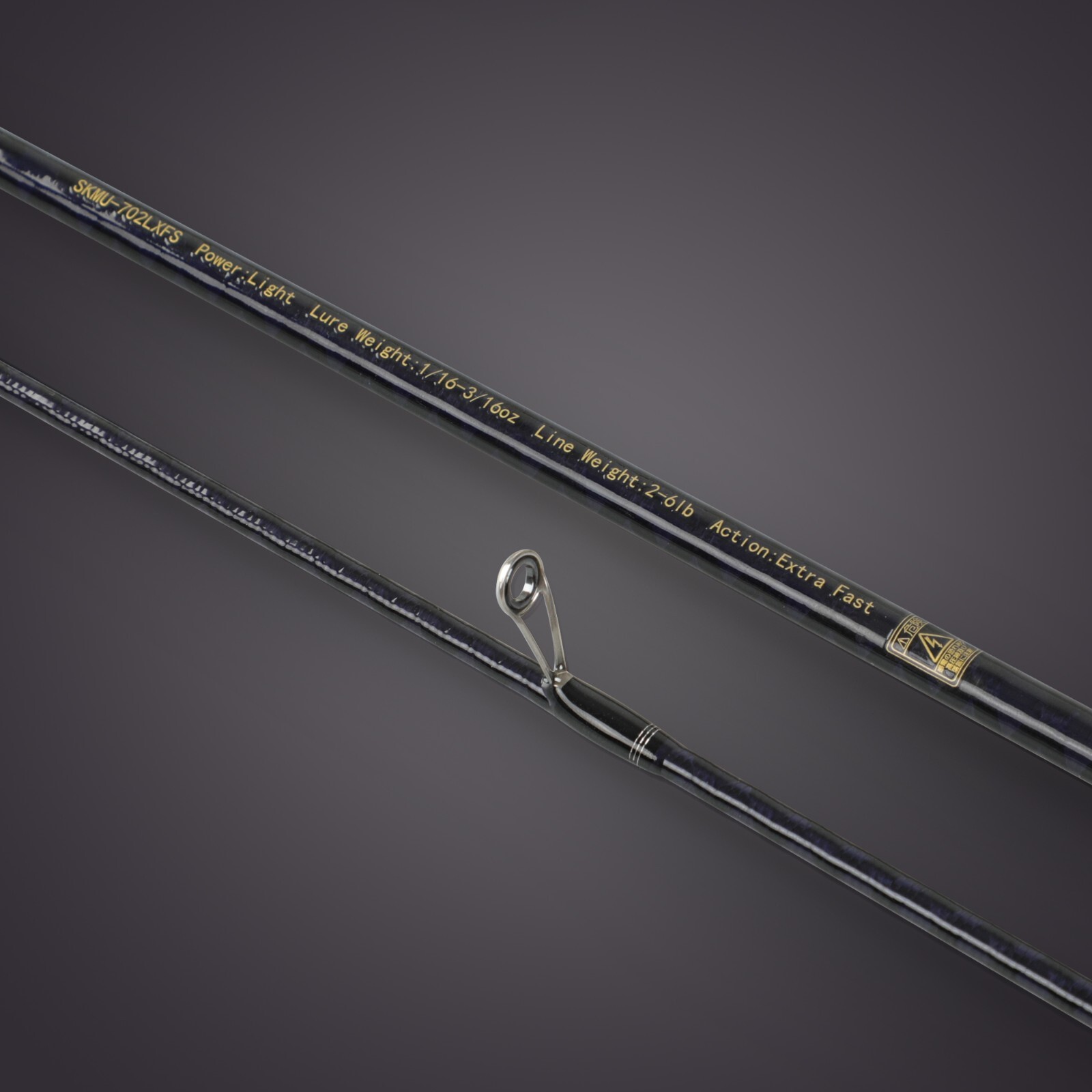 SHARHUK inshore panfish spinning fishing carbon fiber lightweight travel rod