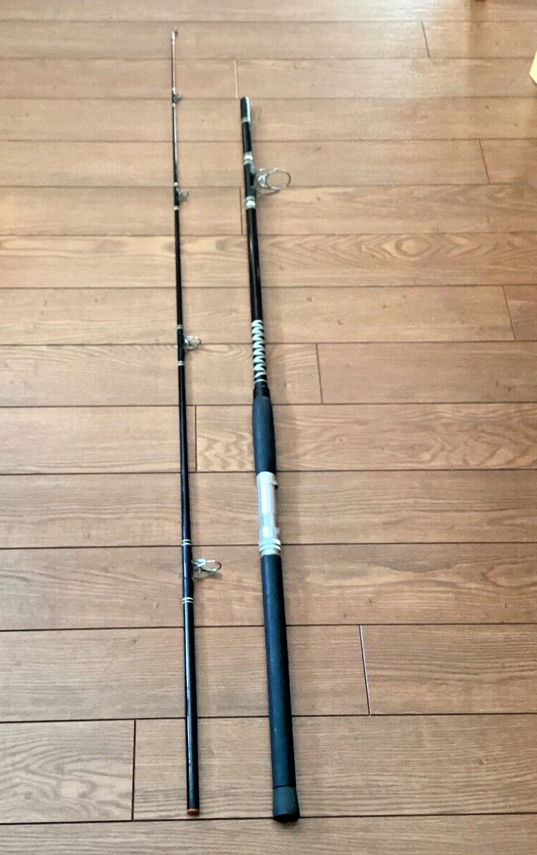 Vintage MASTER Black Series Fiberglass MODEL 5210 Spinning Rod 2 pcs. & 9 foot