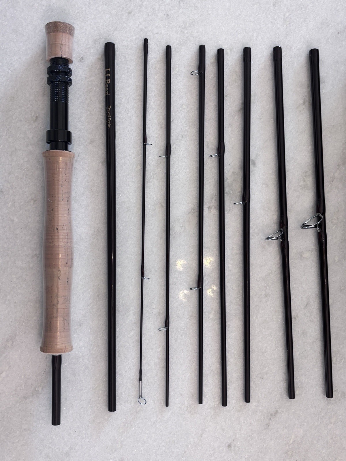 L.L.Bean (New)Travel Series Fly Rod 9ft 8wt 9pc w/ Zippered Rod Tube Case