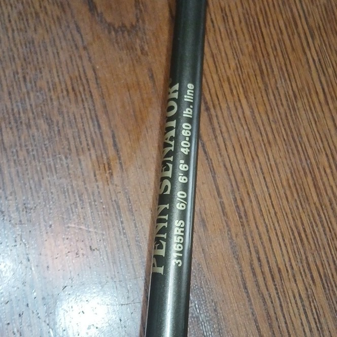 (2) Penn Senator 3165RS 6’6″ Trolling Rod 40-60lb & 60-80lb