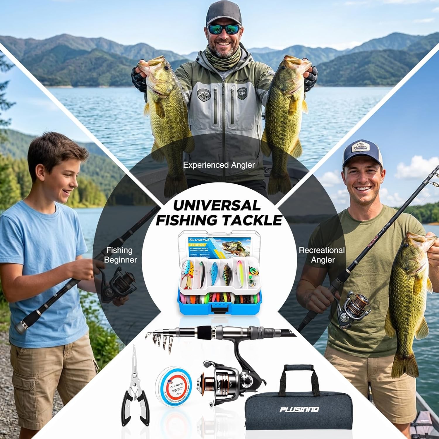 Fishing Gear – Telescopic Fishing Rod and Reel Combo with Tackle