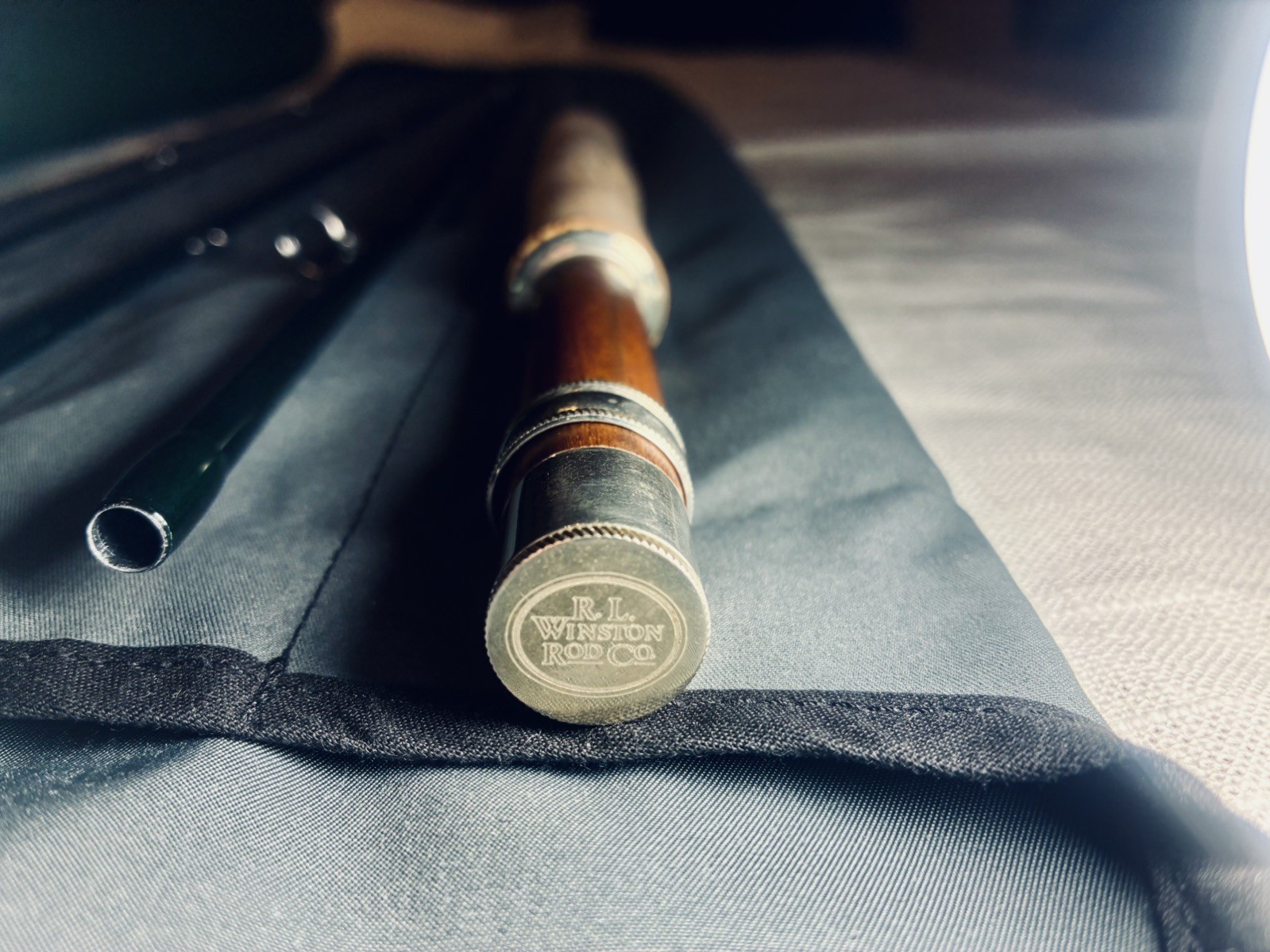 Winston Pure 8′ 4wt Fly Rod 4pc. CustomWinston cap and ring reel seat. Preowned