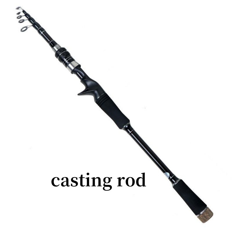 Portable Rock Fishing Rod 1.8/2.1/2.4/2.7/3.0M Telescopic Sea Carbon Fiber Rod