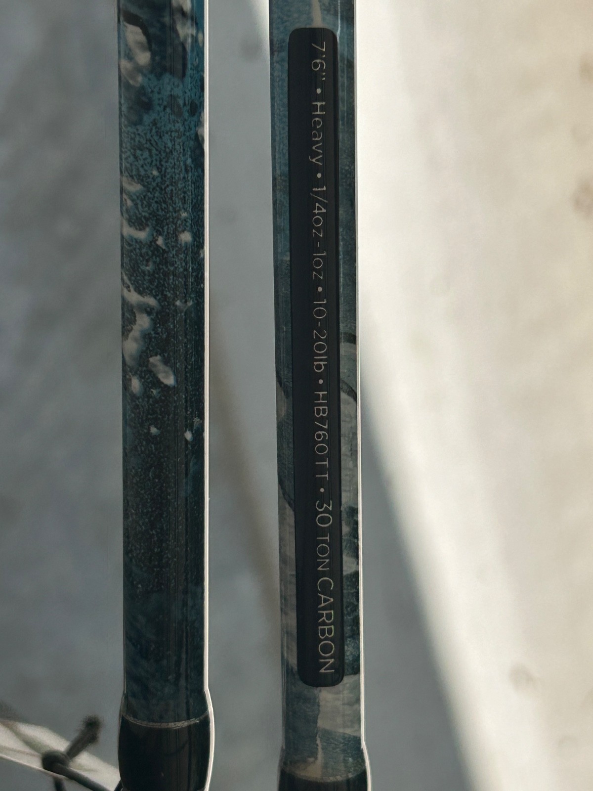 Pair of 7’6″ Profishiency casting rod HB760TT Heavy