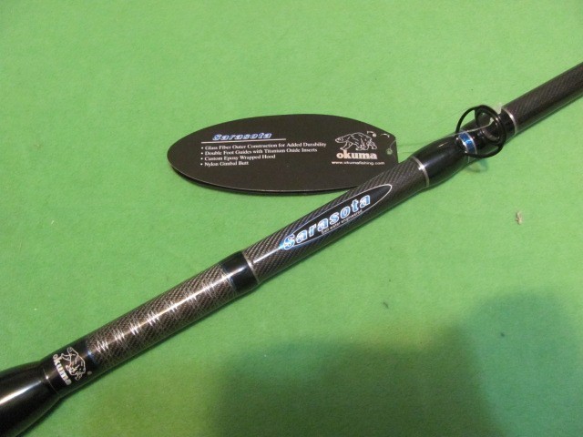 Okuma Sarasota Sr-C-701M 7′ 0″ Medium Saltwater 1-Piece Boat Rod. NEW!
